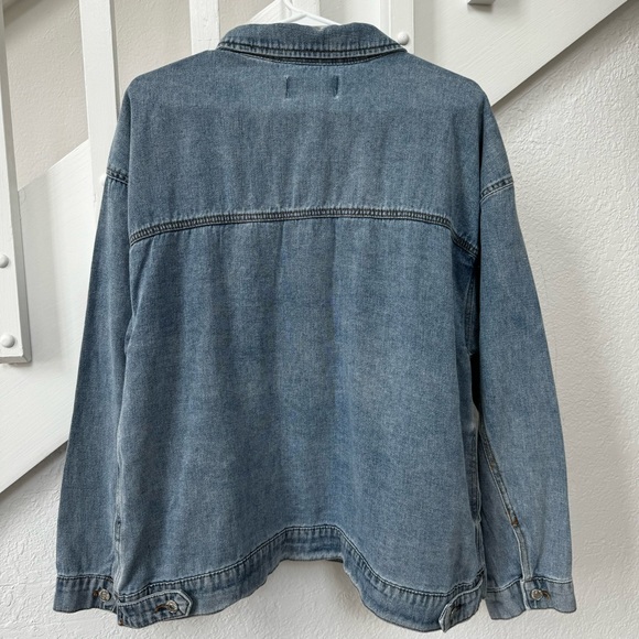 Steve Madden Blue Lightweight Denim Jacket Size XL - Picture 2 of 7